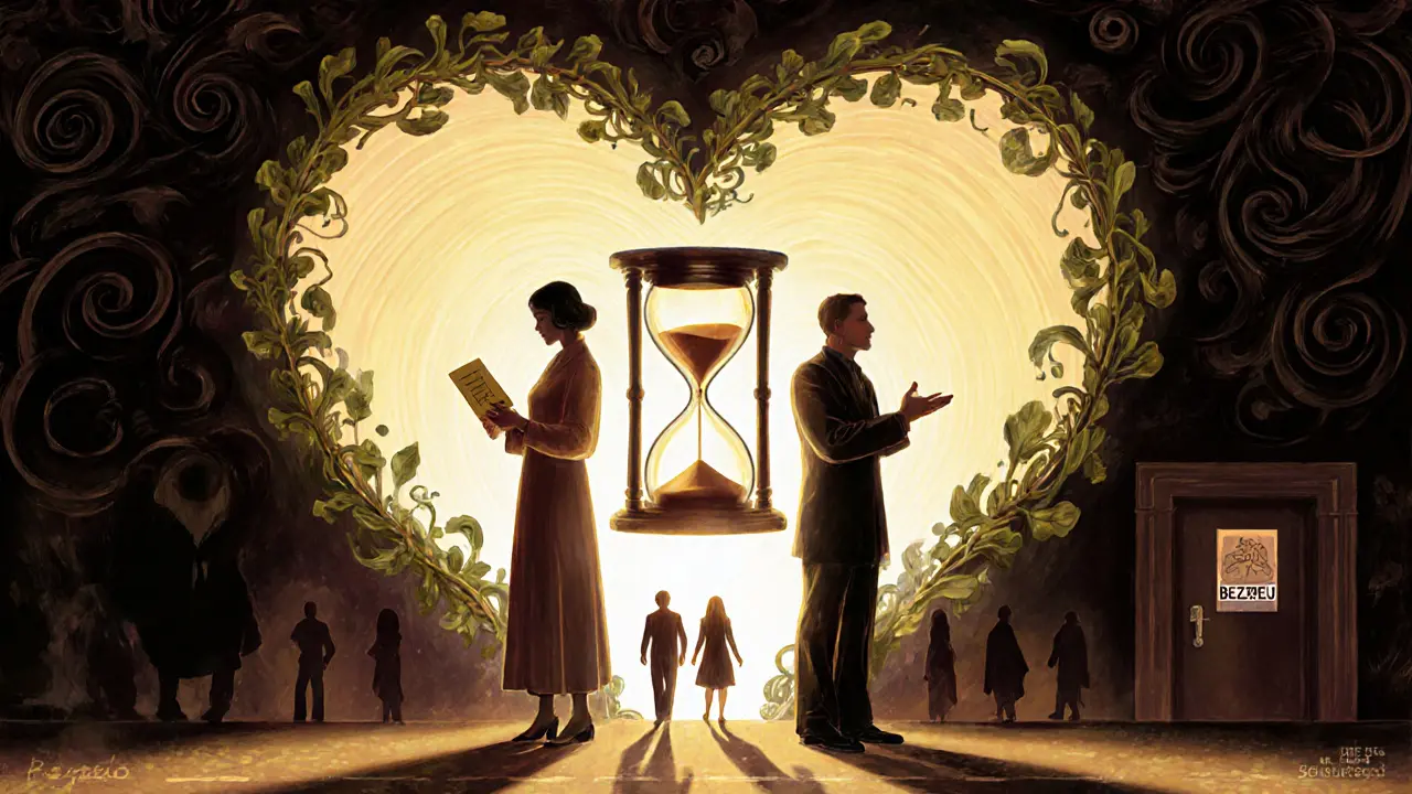 Hodiny plné květin a srdce mezi klientem a terapeutem, kteří se blíží k zářivému vstupu do bezpečí.