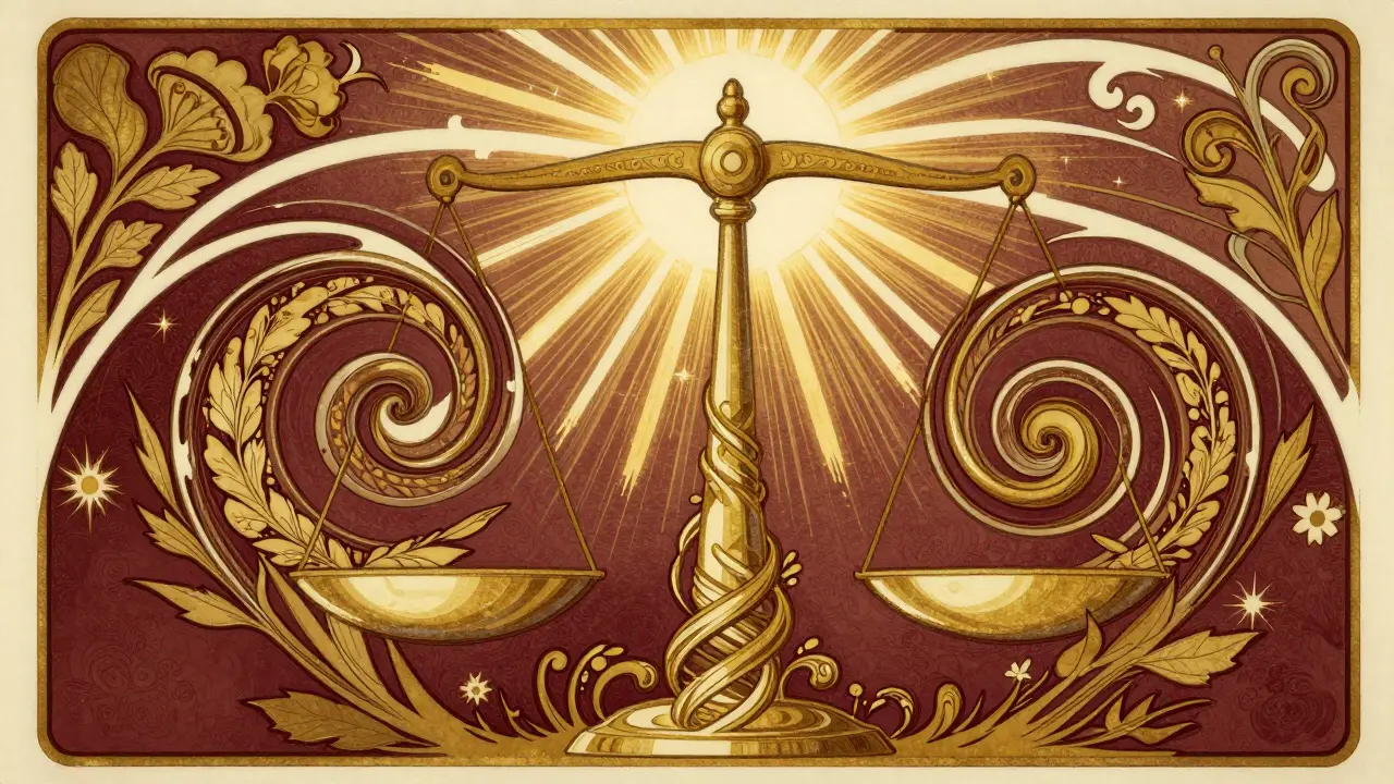 Ornamentální ilustrace vyvažující výzvy a dovednosti pro dosažení optimálního zážitku.