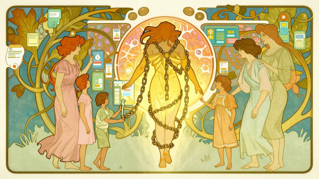 Osvobození od řetězů perfekcionismu, nadějná ilustrace