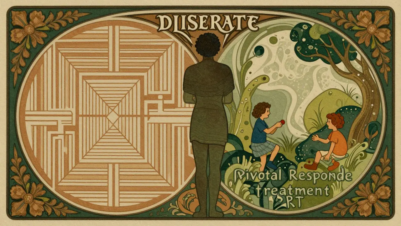 Kontrast strukturované a hravé terapie v dekorativním Art Nouveau stylu